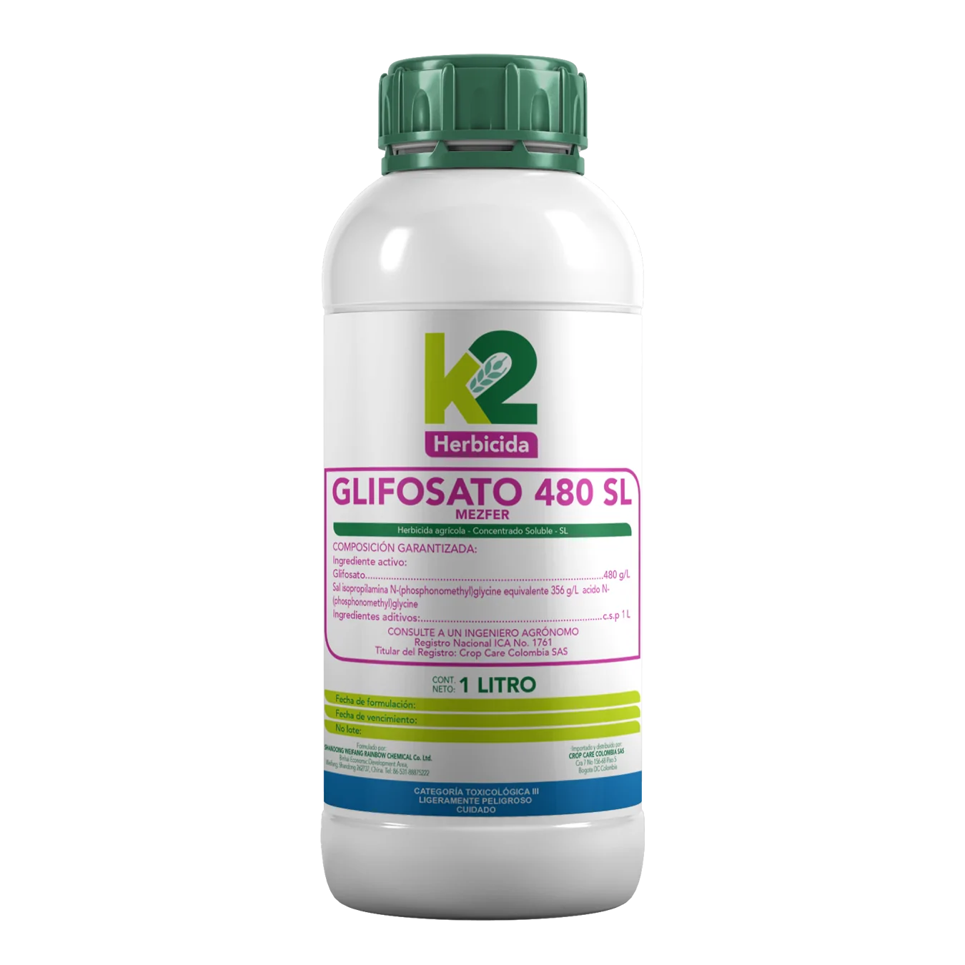 Glifosato 480 SL 1L Herbicida